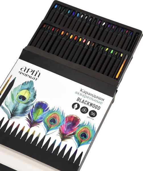 Набор акварельных карандашей АртФормат Blackwood / AF03-061-36