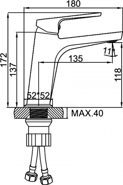 Смеситель Ledeme L1092Y