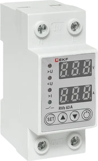 Реле напряжения EKF RVb 63A / rvb-m63a - фото