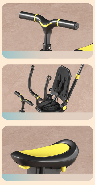 Трехколесный велосипед с ручкой Sundays Lux