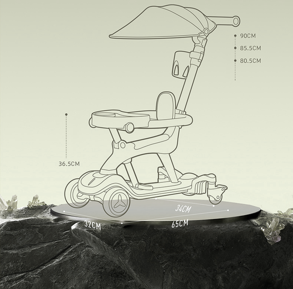 Трехколесный велосипед с ручкой Sundays Kido