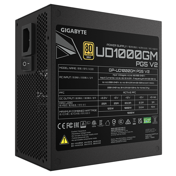 Блок питания для компьютера Gigabyte GP-UD1000GM PG5 V2