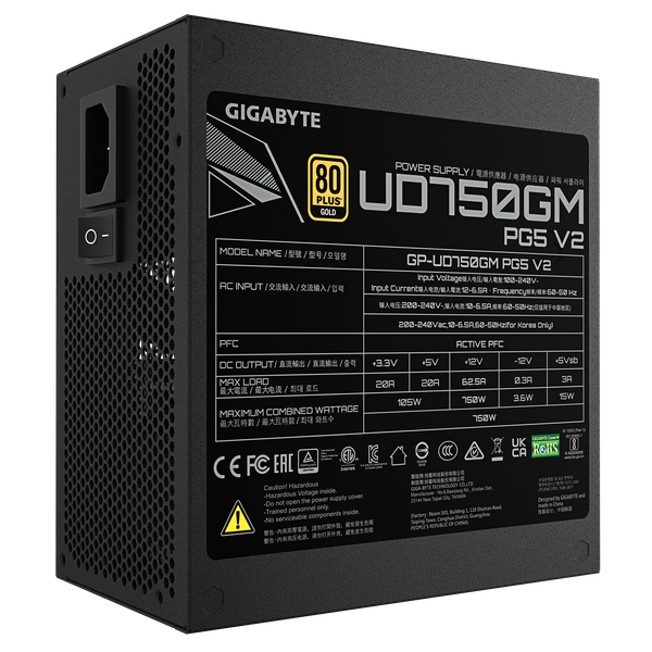 Блок питания для компьютера Gigabyte GP-UD750GM PG5 V2
