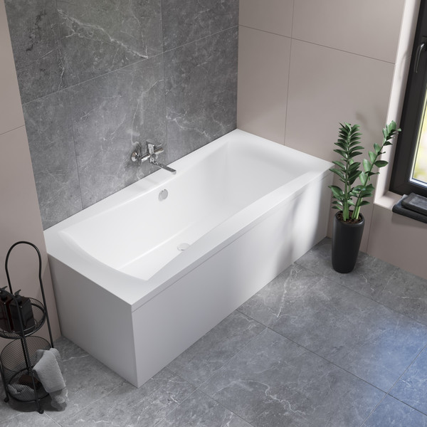 Ванна акриловая Lauter Belgravia 200x90 / 21110200 (с каркасом и сифоном 21Y31002 белый)