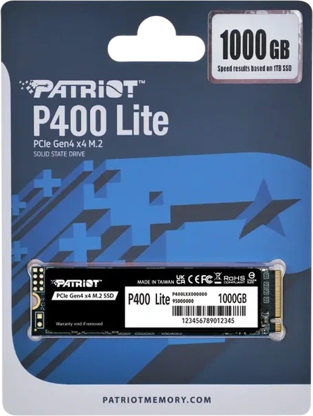 SSD диск Patriot P400 Lite 1TB (P400LP1KGM28H)