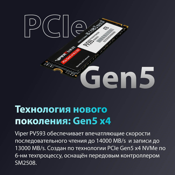 SSD диск Patriot Viper VP593 1TB (PV593P1TBM28H)