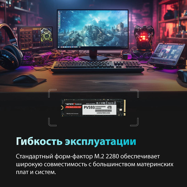 SSD диск Patriot Viper VP593 1TB (PV593P1TBM28H)