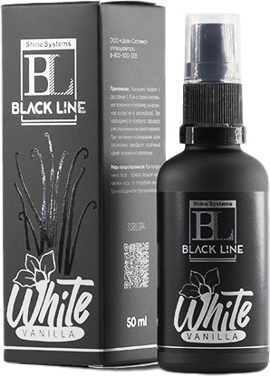 Ароматизатор автомобильный Shine Systems Black Line White Vanilla / SSBL974 - фото