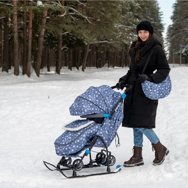 Санки-коляска Ника Наши Детки 6 / НДТ6/ДЗ