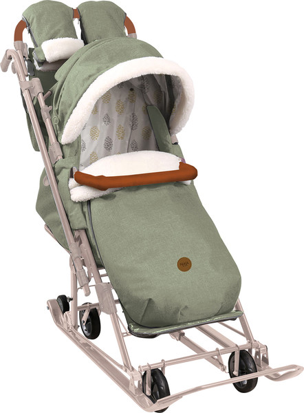 Санки-коляска Ника Детям 7-8К / НД7-8К/ОЛ - фото