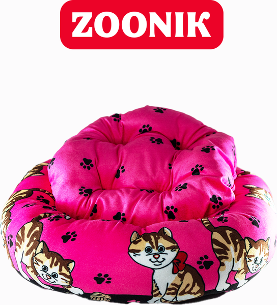 Лежанка для животных ZOONIK Кошки. С подушкой / 22305