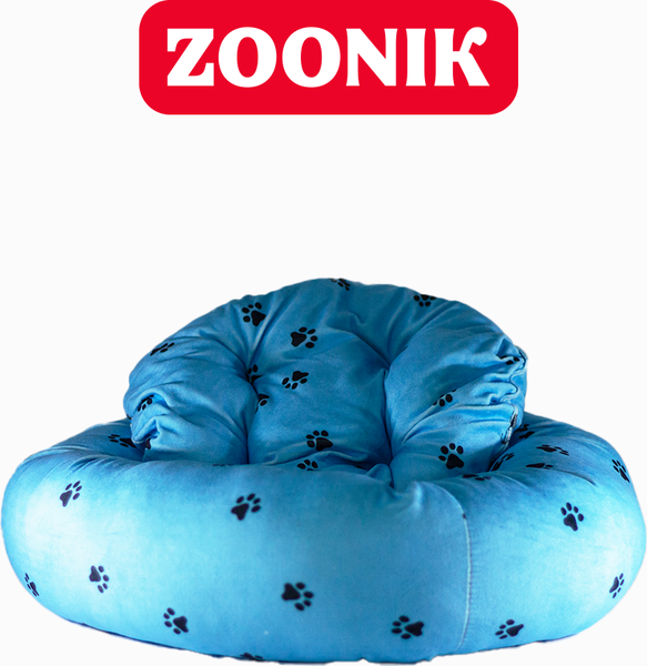 Лежанка для животных ZOONIK Лапки. С подушкой / 22306