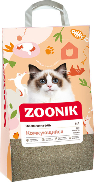 Наполнитель для туалета ZOONIK Комкующийся / 06258 - фото