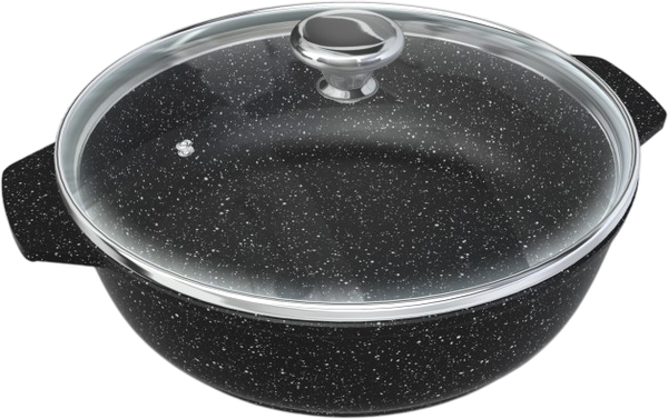 Жаровня Нева Металл Посуда Каменная Черный гранит 186525 - фото