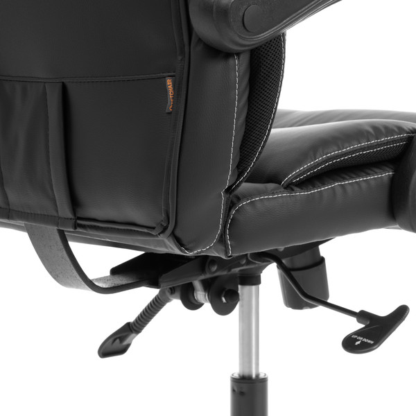 Кресло офисное Tetchair Cambridge metalBL кожзам/ткань (черный)
