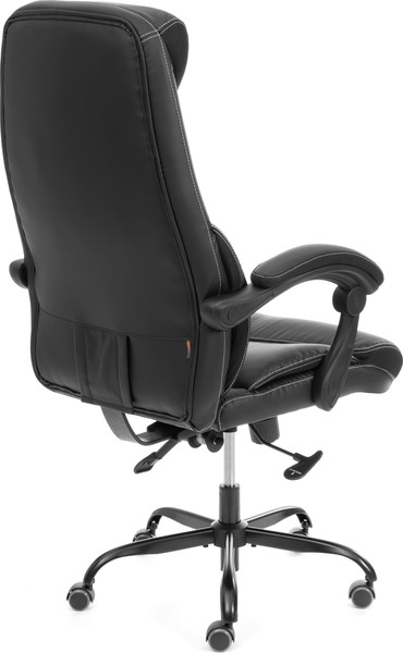 Кресло офисное Tetchair Cambridge metalBL кожзам/ткань (черный)