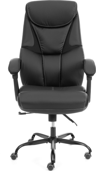 Кресло офисное Tetchair Cambridge metalBL кожзам/ткань (черный)