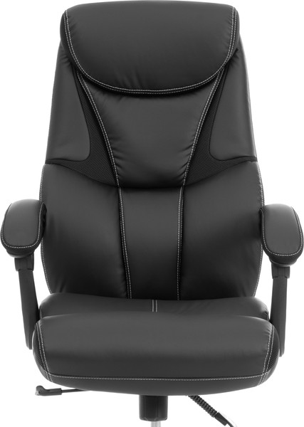 Кресло офисное Tetchair Cambridge metalBL кожзам/ткань (черный)