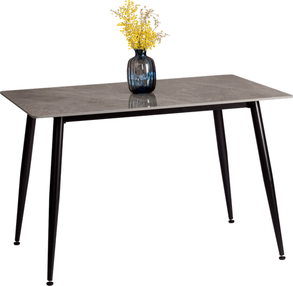 Обеденный стол Tetchair Остин 120x80x75 (серый/черный) - фото