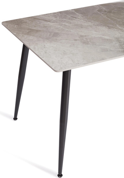 Обеденный стол Tetchair Остин 120x80x75 (серый/черный)