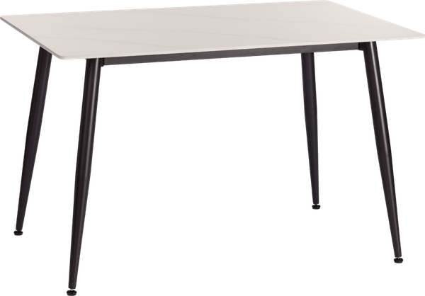 Обеденный стол Tetchair Остин 120x80x75 (белый/черный) - фото