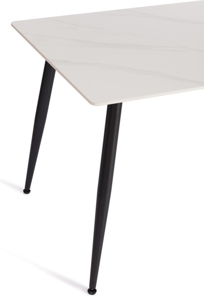 Обеденный стол Tetchair Остин 120x80x75 (белый/черный)