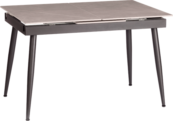 Обеденный стол Tetchair Балморал 120+40x80x75 (серый/черный) - фото