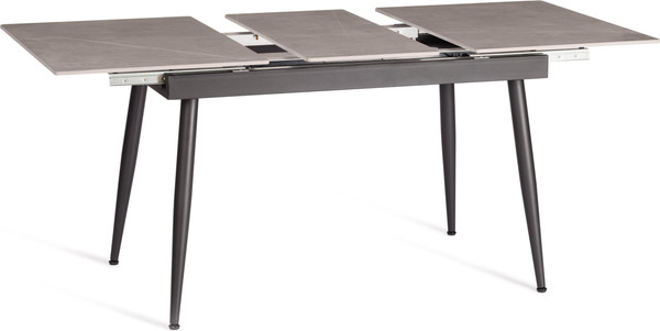 Обеденный стол Tetchair Балморал 120+40x80x75 (серый/черный)
