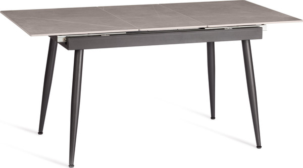 Обеденный стол Tetchair Балморал 120+40x80x75 (серый/черный)