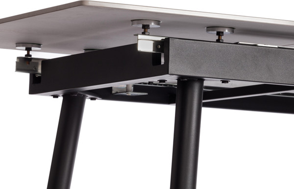 Обеденный стол Tetchair Балморал 120+40x80x75 (серый/черный)