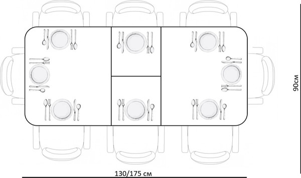 Обеденный стол Kenner DL1300