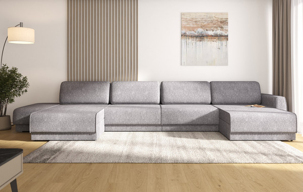 Диван П-образный Олмеко Женева 2S2OPF левый