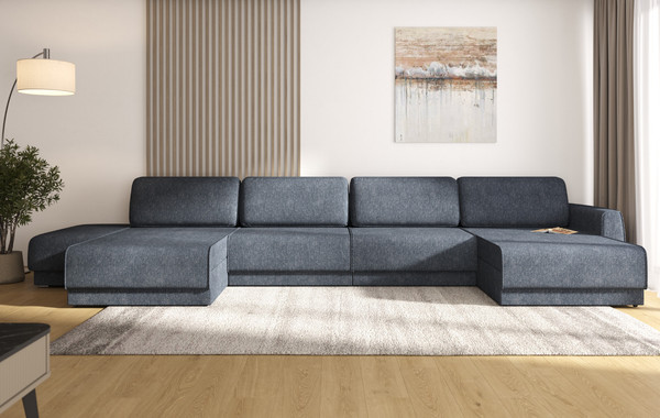 Диван П-образный Олмеко Женева 2S2OPF левый