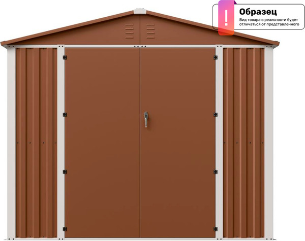 Сарай из металла No Brand С двухскатной крышей SP-DS-02 - фото