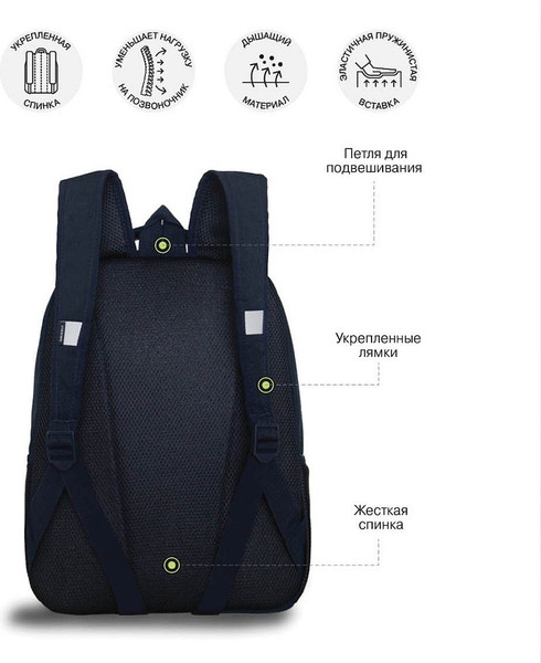 Школьный рюкзак Grizzly RB-651-5