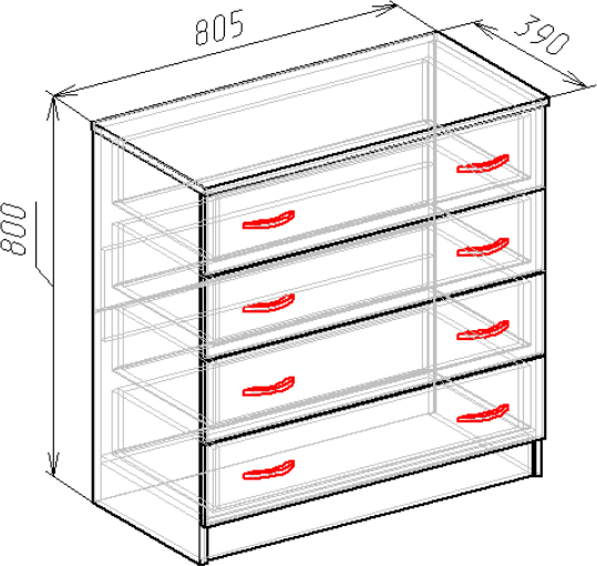 Комод Мебель-Класс Бонн МК 600.06