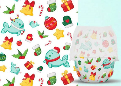 Подгузники детские Offspring S 3-6кг Первый Новый Год / OF01S48XMAS