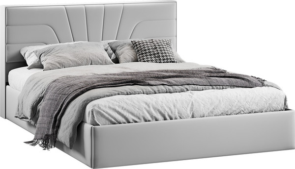 Двуспальная кровать ТриЯ Пандора с ПМ и заглушиной 160x200 Тип 1 - фото