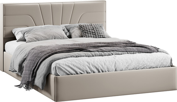 Двуспальная кровать ТриЯ Пандора с ПМ и заглушиной 160x200 Тип 1 - фото