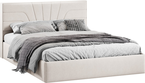 Двуспальная кровать ТриЯ Пандора с ПМ и заглушиной 160x200 Тип 1 - фото