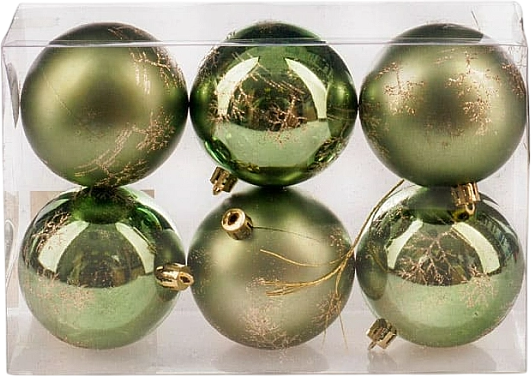 Набор шаров новогодних Ausini B8029GN - фото