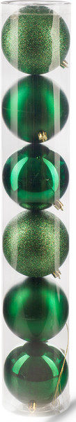 Набор шаров новогодних Ausini VT25-04009-6 - фото