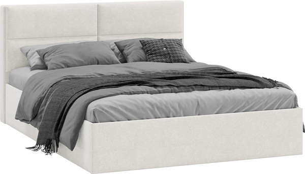 Двуспальная кровать ТриЯ Глосс универсальная с ПМ Тип 1 180x200 - фото