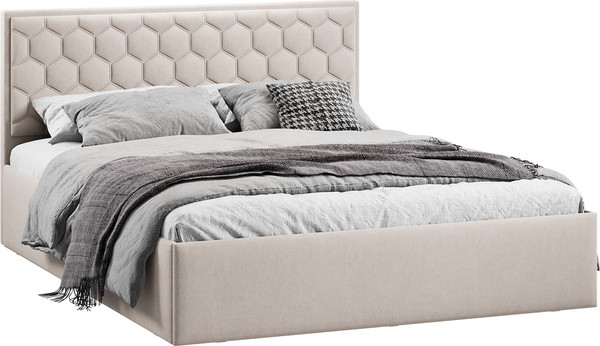 Двуспальная кровать ТриЯ Порто универсальная с ПМ и заглушиной 160x200 - фото