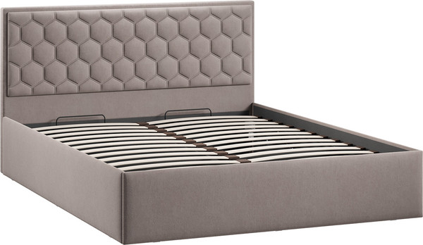 Двуспальная кровать ТриЯ Порто универсальная с ПМ и заглушиной 160x200