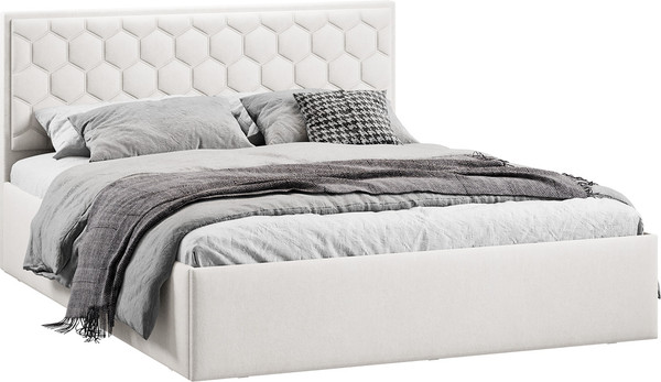 Двуспальная кровать ТриЯ Порто универсальная с ПМ 180x200 - фото