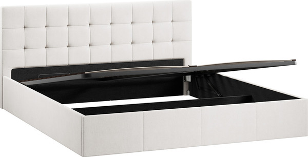 Двуспальная кровать ТриЯ Эмма с ПМ мягкой обивкой и заглушиной 180x200