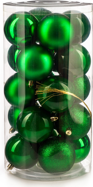 Набор шаров новогодних Ausini VT25-04007-5 - фото