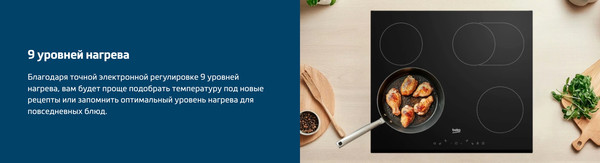 Индукционная варочная панель Beko BHI6420KFBB