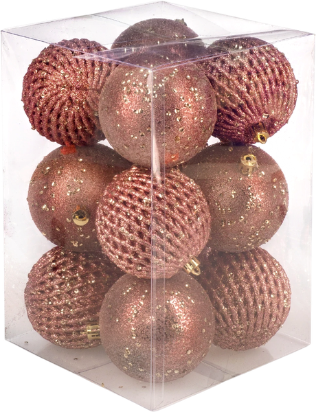 Набор шаров новогодних Ausini B8015PN - фото